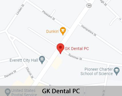 Map image for Prosthodontist in Everett, MA